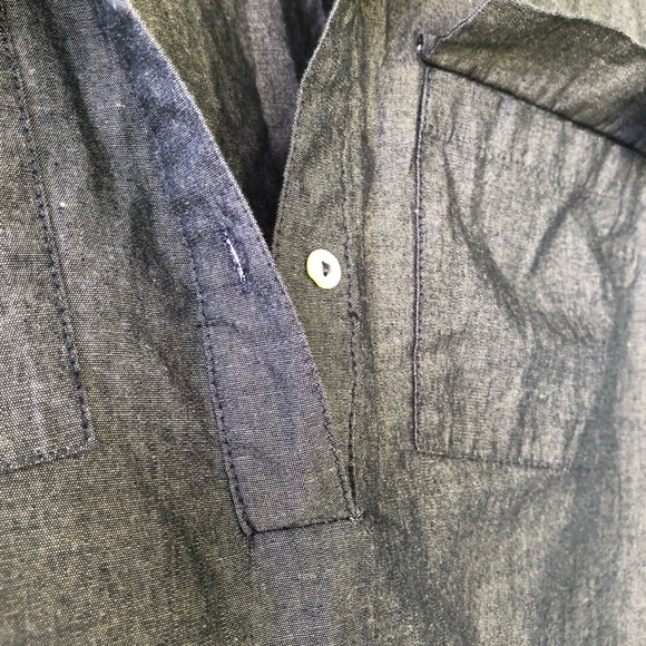 Chambray Shirt Dress Mudpie Denim - Picture 3 of 3